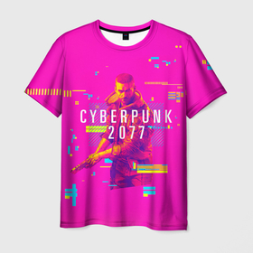 Мужская футболка 3D с принтом Cyberpunk 2077 в Санкт-Петербурге, 100% полиэфир | прямой крой, круглый вырез горловины, длина до линии бедер | cyberpunk 2077 | hacker | maelstrom | militech | quadra | samurai | sci fi | technology | trauma team | v | будущее | игра | иероглифы | киану ривз | кибер | киберпанк | киборг | киборги | корпорация | лого | милитек | панк | роботы | самурай | т