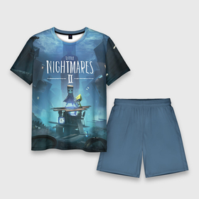 Мужской костюм с шортами 3D с принтом Little Nightmares 2 ,  |  | mono | six | игры | моно | постер | шестерка