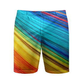 Мужские шорты спортивные с принтом цветной мех диагональ в Кировске,  |  | волокна | геометрия | диагональ | краски | мех | полоски | полосы | радуга | текстура | цвета | яркий