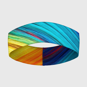 Повязка на голову 3D с принтом цветной мех диагональ в Екатеринбурге,  |  | волокна | геометрия | диагональ | краски | мех | полоски | полосы | радуга | текстура | цвета | яркий