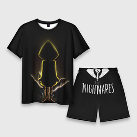 Мужской костюм с шортами 3D с принтом Шестая   Little Nightmares в Тюмени,  |  | лого | монстры | надпись | темная комната | ужасы