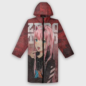 Дождевик унисекс 3D с принтом Zero Two в толстовке в городе Новоалтайск,  |  | darling | darling in the franxx | zero two | вайфу | зеро ту | код 002 | любимый во франксе | франкс