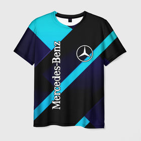 Мужская футболка 3D с принтом Mercedes Benz , 100% полиэфир | прямой крой, круглый вырез горловины, длина до линии бедер | auto | boy | car | machine | man | mercedes benz | автобренды | автомобили | водитель | германия | логотипы автомобилей | мальчикам | машины | мерседес | мерседес бенц | мужские | немецкие авто | тачки