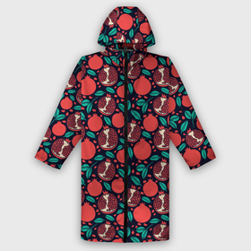 Дождевик унисекс 3D с принтом Гранат (Паттерн) в городе Новоалтайск,  |  | fruit | pattern | pineapple | pink | гранат | еда | овощи | паттерн | растения | розовый | текстура | узор | фрукты