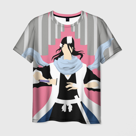 Мужская футболка 3D с принтом Bleach Блич в Екатеринбурге, 100% полиэфир | прямой крой, круглый вырез горловины, длина до линии бедер | anime | bleach | аниме | анимэ | банкай | блич | итиго | ичиго | куросаки | кучики | орихимэ | рукия | синигами | япония