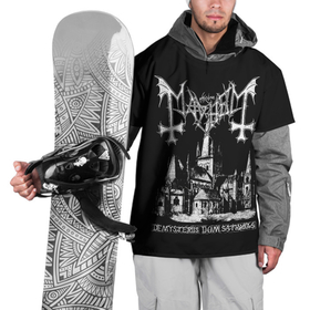 Накидка на куртку 3D с принтом Mayhem в Белгороде, 100% полиэстер |  | black | mayhem | metal | music | rock | skull | блэк | гитара | группа | метал | музыка | рок | череп | электрогитара