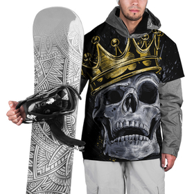 Накидка на куртку 3D с принтом Король скелетов в Тюмени, 100% полиэстер |  | классный | кофта | майка итд | модный | новый | футболка | яркий