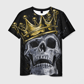 Мужская футболка 3D с принтом Король скелетов , 100% полиэфир | прямой крой, круглый вырез горловины, длина до линии бедер | классный | кофта | майка итд | модный | новый | футболка | яркий