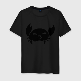 Мужская футболка хлопок с принтом Рак в Тюмени, 100% хлопок | прямой крой, круглый вырез горловины, длина до линии бедер, слегка спущенное плечо. | cancer | zodiac signs | знаки зодиака | рак | чёрный рисунок