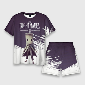 Мужской костюм с шортами 3D с принтом Mono ,  |  | game | little nightmares | mono | арт | графика | игры