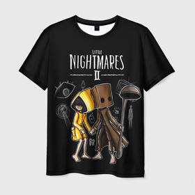 Мужская футболка 3D с принтом LITTLE NIGHTMARES 2 , 100% полиэфир | прямой крой, круглый вырез горловины, длина до линии бедер | Тематика изображения на принте: little nightmares | little nightmares 2 | six | игры | комиксы | шестая