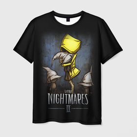 Мужская футболка 3D с принтом LITTLE NIGHTMARES 2 , 100% полиэфир | прямой крой, круглый вырез горловины, длина до линии бедер | little nightmares | little nightmares 2 | six | игры | комиксы | шестая