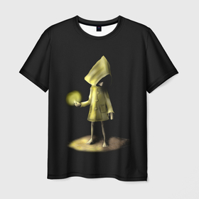 Мужская футболка 3D с принтом Little Nightmares 2 в Санкт-Петербурге, 100% полиэфир | прямой крой, круглый вырез горловины, длина до линии бедер | 2 | game | little | night | nightmares | игра | маленькие | ночь | платформер | страшилка | ужас | ужастики | ужасы