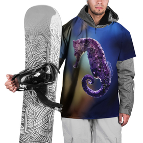 Накидка на куртку 3D с принтом Морской конёк в Белгороде, 100% полиэстер |  | вода | водоросли | море | морскойконёк | рыба