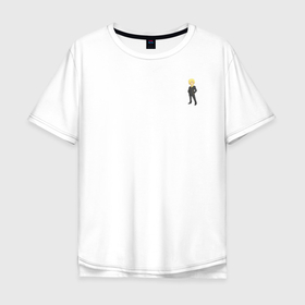 Мужская футболка хлопок Oversize с принтом Санджи в Новосибирске, 100% хлопок | свободный крой, круглый ворот, “спинка” длиннее передней части | anime | one piece | аниме | ван пис | санджи