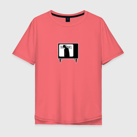 Мужская футболка хлопок Oversize с принтом Little Nightmares 2 в Тюмени, 100% хлопок | свободный крой, круглый ворот, “спинка” длиннее передней части | little nightmares | игра | литл найтмер | персонаж | хоррор
