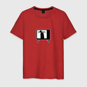 Мужская футболка хлопок с принтом Little Nightmares 2 в Тюмени, 100% хлопок | прямой крой, круглый вырез горловины, длина до линии бедер, слегка спущенное плечо. | little nightmares | игра | литл найтмер | персонаж | хоррор