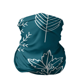 Бандана-труба 3D с принтом Цветы в Кировске, 100% полиэстер, ткань с особыми свойствами — Activecool | плотность 150‒180 г/м2; хорошо тянется, но сохраняет форму | линии | минимализм | растение | цветы