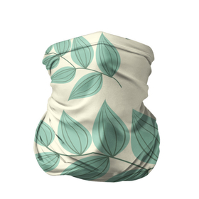 Бандана-труба 3D с принтом Цветы в Кировске, 100% полиэстер, ткань с особыми свойствами — Activecool | плотность 150‒180 г/м2; хорошо тянется, но сохраняет форму | листья | минимализм | растение | цветы