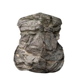 Бандана-труба 3D с принтом Сломанная стена в Новосибирске, 100% полиэстер, ткань с особыми свойствами — Activecool | плотность 150‒180 г/м2; хорошо тянется, но сохраняет форму | абстракция | камни | стена | текстура | фон
