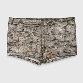 Мужские купальные плавки 3D с принтом Сломанная стена в Тюмени, Полиэстер 85%, Спандекс 15% |  | Тематика изображения на принте: абстракция | камни | стена | текстура | фон