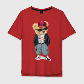 Мужская футболка хлопок Oversize с принтом Мопс уличный стиль в Санкт-Петербурге, 100% хлопок | свободный крой, круглый ворот, “спинка” длиннее передней части | кеды | кепка | мопс | пёс | собака | стиль | уличный | хипстер | хулиган