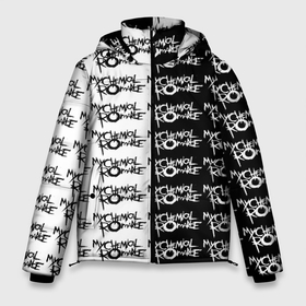 Мужская зимняя куртка 3D с принтом My Chemical Romance в Белгороде, верх — 100% полиэстер; подкладка — 100% полиэстер; утеплитель — 100% полиэстер | длина ниже бедра, свободный силуэт Оверсайз. Есть воротник-стойка, отстегивающийся капюшон и ветрозащитная планка. 

Боковые карманы с листочкой на кнопках и внутренний карман на молнии. | Тематика изображения на принте: my chemical romance | джеррард уэй | кемы | логотип | май чемикал романс | мой химический романс | рок группа | фрэнк айеро | черно белый