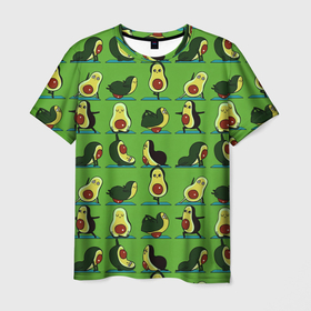 Мужская футболка 3D с принтом Авокадо | Зарядка в Кировске, 100% полиэфир | прямой крой, круглый вырез горловины, длина до линии бедер | avocado | food | fruit | pattern | vegan | vegetarian | авокадо | веган | вегетарианство | еда | зарядка | зелёная | паттерн | правильное питание | спорт | физра | фрукт | фрукты