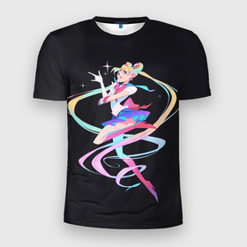 Мужская футболка 3D спортивная с принтом Sailor Moon Сейлор Мун в Тюмени, 100% полиэстер с улучшенными характеристиками | приталенный силуэт, круглая горловина, широкие плечи, сужается к линии бедра | anime | sailor moon | аниме | анимэ | венера | луна | лунная призма | марс | сейлор мун | серебрянное тысячелетие | серенити | сэйлор | усаги цукино | чиби мун | эндимион