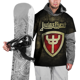 Накидка на куртку 3D с принтом JUDAS PRIEST в Белгороде, 100% полиэстер |  | heavy metal | judas priest | metal | metal gods | группы | джудас прист | метал | роб хэлфорд | хард рок | хеви метал
