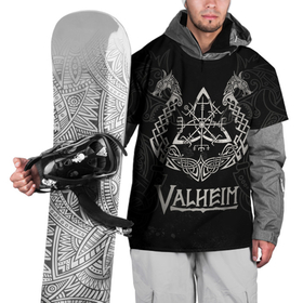 Накидка на куртку 3D с принтом Valheim в Новосибирске, 100% полиэстер |  | valheim | viking | валхейм | викинги | игры