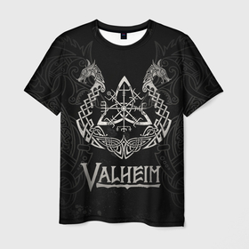 Мужская футболка 3D с принтом Valheim в Курске, 100% полиэфир | прямой крой, круглый вырез горловины, длина до линии бедер | valheim | viking | валхейм | викинги | игры