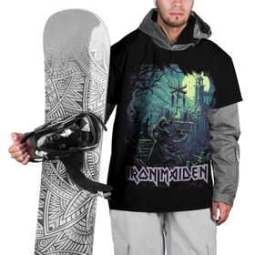 Накидка на куртку 3D с принтом IRON MAIDEN , 100% полиэстер |  | black | dark | death | fantasy | hardcore | heavy metal | iron maiden | metal | music | rock | skuul | usa | метал | музыка | рок | скелет | фентези | череп | черный