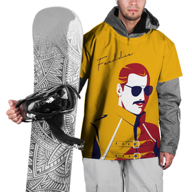 Накидка на куртку 3D с принтом QUEEN FREDDY в Тюмени, 100% полиэстер |  | english | freddy | music | queen | rock | автограф | британия | королева | куин | музыка | рок | фредди меркури