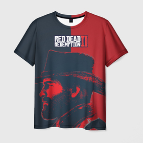 Мужская футболка 3D с принтом RDR2 | Артур в Тюмени, 100% полиэфир | прямой крой, круглый вырез горловины, длина до линии бедер | arthur morgan | rdr | rdr2 | red dead redemption | red dead redemption 2 | артур морган