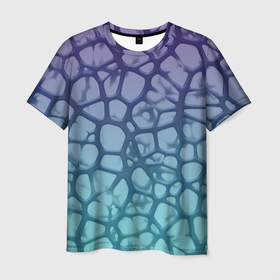 Мужская футболка 3D с принтом Тернии в Петрозаводске, 100% полиэфир | прямой крой, круглый вырез горловины, длина до линии бедер | абстракция | ветви | градиент | колючки | тернии | терновник