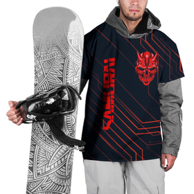 Накидка на куртку 3D с принтом CYBERPUNK 2077 (samurai) в Тюмени, 100% полиэстер |  | cd project red | cyberpunk 2077 | keanu reeves | samurai | киану ривз | киберпанк 2077 | самураи