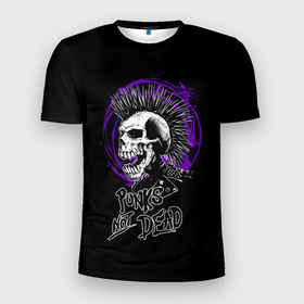 Мужская футболка 3D спортивная с принтом Панки в Белгороде, 100% полиэстер с улучшенными характеристиками | приталенный силуэт, круглая горловина, широкие плечи, сужается к линии бедра | punk | punks not dead | rock | sons of anarchy | анархия | группа | летов | логотип | музыка | надпись | панк | панк рок | прикольная | рок | свобода | хаос