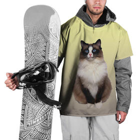 Накидка на куртку 3D с принтом персидская пушистая кошка в Петрозаводске, 100% полиэстер |  | ветеринар | градиент | домашний питомец | котейка | котик | коты | котэ | кошатник | кошатница | кошачьи | кошки | любитель животных | мяу | нэко | персидская | сиамская | смесь | шаблон