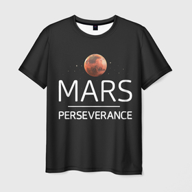 Мужская футболка 3D с принтом Марс в Санкт-Петербурге, 100% полиэфир | прямой крой, круглый вырез горловины, длина до линии бедер | elon | helicopter | mars | musk | nasa. ingenuity | perseverance | rover | вертолет | изобретательность | илон | марс | марсоход | маск | наса | настойчивость