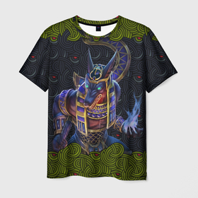 Мужская футболка 3D с принтом Суд Анубиса (Скин CS:GO) в Кировске, 100% полиэфир | прямой крой, круглый вырез горловины, длина до линии бедер | cs | go | анубис | бог | го | египет | кс | скин | суд анубиса | фараон