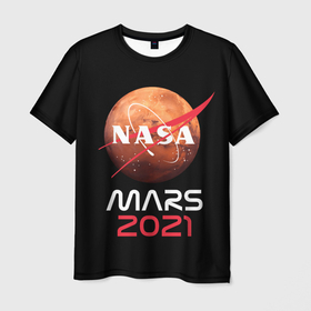 Мужская футболка 3D с принтом NASA Perseverance в Санкт-Петербурге, 100% полиэфир | прямой крой, круглый вырез горловины, длина до линии бедер | 2020 | 2021 | 21б | elon | mars | musk | nasa | perseverance | space | spacex | илон | космос | марс | марсоход | маск | наса | настойчивый