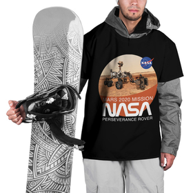 Накидка на куртку 3D с принтом NASA - Perseverance в Кировске, 100% полиэстер |  | Тематика изображения на принте: 2020 | 2021 | 21б | elon | mars | musk | nasa | perseverance | space | spacex | илон | космос | марс | марсоход | маск | наса | настойчивый