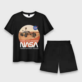 Мужской костюм с шортами 3D с принтом NASA   Perseverance в Тюмени,  |  | Тематика изображения на принте: 2020 | 2021 | 21б | elon | mars | musk | nasa | perseverance | space | spacex | илон | космос | марс | марсоход | маск | наса | настойчивый