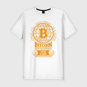 Мужская футболка хлопок Slim с принтом BITCOIN КРИПТОВАЛЮТА (Z) в Кировске, 92% хлопок, 8% лайкра | приталенный силуэт, круглый вырез ворота, длина до линии бедра, короткий рукав | binance coin | bitcoin | blockchain | btc | cardano | crypto | ethereum | litecoin | polkadot | tether | xrp | биткоин | блокчейн | валюта | деньги | криптовалюта | майнер | майнинг | цифровая валюта | цифровое золото | эфир