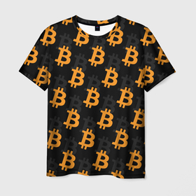 Мужская футболка 3D с принтом БИТКОИН | BITCOIN в Новосибирске, 100% полиэфир | прямой крой, круглый вырез горловины, длина до линии бедер | bitcoin | blockchain | btc | cardano | crypto | ethereum | polkadot | tether | xrp | бинанс | биткоин | блокчейн | валюта | деньги | криптовалюта | майнер | майнинг | цифровая валюта | цифровое золото | эфир