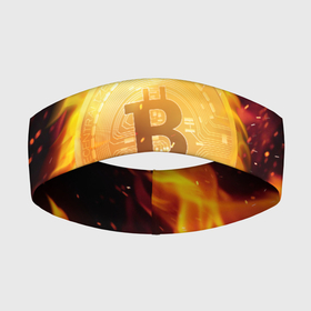 Повязка на голову 3D с принтом БИТКОИН ОГОНЬ в Екатеринбурге,  |  | bitcoin | blockchain | btc | cardano | crypto | ethereum | polkadot | tether | xrp | бинанс | биткоин | блокчейн | валюта | деньги | криптовалюта | майнер | майнинг | цифровая валюта | цифровое золото | эфир