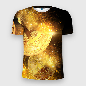 Мужская футболка 3D спортивная с принтом БИТКОИН ЗОЛОТО | BITCOIN GOLD в Санкт-Петербурге, 100% полиэстер с улучшенными характеристиками | приталенный силуэт, круглая горловина, широкие плечи, сужается к линии бедра | bitcoin | blockchain | btc | cardano | crypto | ethereum | polkadot | tether | xrp | бинанс | биткоин | блокчейн | валюта | деньги | криптовалюта | майнер | майнинг | цифровая валюта | цифровое золото | эфир