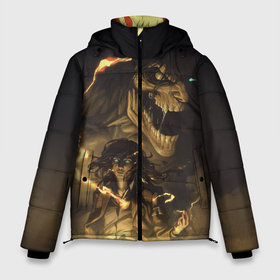 Мужская зимняя куртка 3D с принтом Загадочная сила Титана в Тюмени, верх — 100% полиэстер; подкладка — 100% полиэстер; утеплитель — 100% полиэстер | длина ниже бедра, свободный силуэт Оверсайз. Есть воротник-стойка, отстегивающийся капюшон и ветрозащитная планка. 

Боковые карманы с листочкой на кнопках и внутренний карман на молнии. | аккерман | аниме | армин арлерт | атака титанов | атака титанов финал | леви | леви аккерман | микаса | микаса аккерман | неон | развед корпус | титаны | эрен | эрен йегер