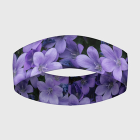 Повязка на голову 3D с принтом Фиолетовый цвет весны в Новосибирске,  |  | art | casual | весенний | весна | градиент | зелень | растения | структура | текстура | цветы